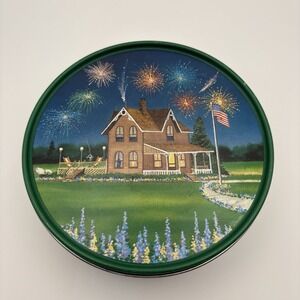 Vintage Larry Ziemer Summer Celebrations Collections 6 1/2" Collector Tin